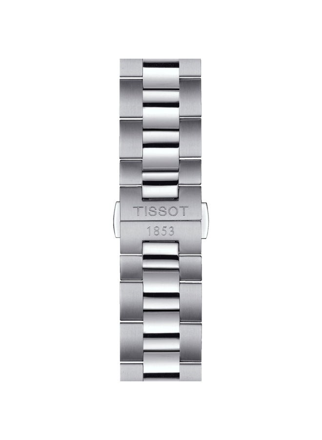 TISSOT ساعة رجال جنتلمان سويسرية كوارتز سيليكون T127.410.11.041.00 - Image 4